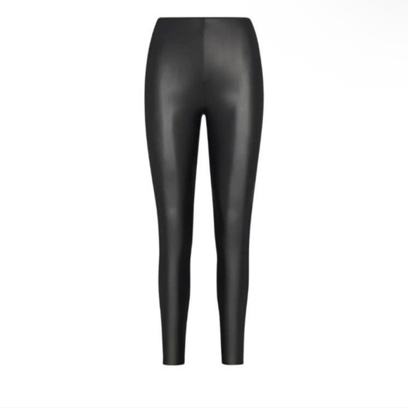 SKIMS Faux Leather Leggings Onyx Size xsmall - Picture 1 of 6